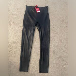 Spanx faux leather leggings NWT size XL